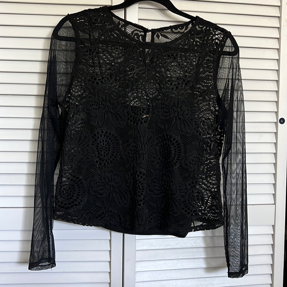 Hollister black long sleeve Blouse